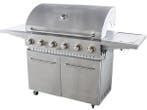 Veiling - RVS Gasbarbecue - 6 branders met zijbrander, Tuin en Terras, Gasbarbecues, Nieuw