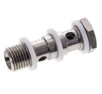 Boulon banjo 2 voies en acier inoxydable avec filetage mâle, Verzenden, Nieuw