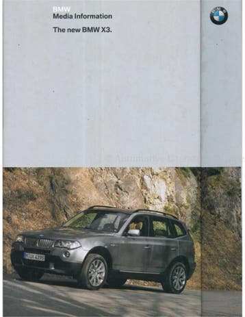 2006 BMW X3 HARDCOVER PERSMAP ENGELS, Ophalen of Verzenden