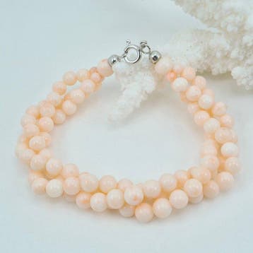 Koraal - Zilver - Armband - CORALLO ROSATO, Nieuw