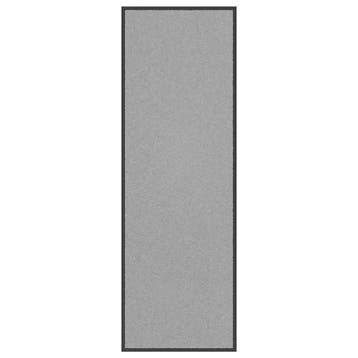 vidaXL Deurmat 60x180 cm grijs, Verzenden