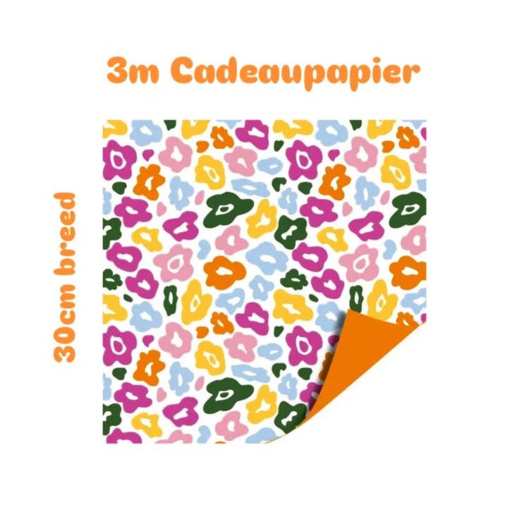 3m Cadeaupapier - Leopard - Color - 30 cm - luipaard, Divers, Papier cadeau, Envoi