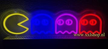 Pacman NEON sign bord led lichtbord verlichting lamp XXL, Verzenden