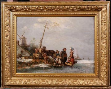 Eugène Lepoittevin (1809-1870) - Netherlands, genre scene