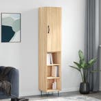 vidaXL Hoge kast 34,5x34x180 cm bewerkt hout sonoma, Verzenden, Nieuw