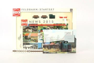 Busch H0f - 12001 - Treinset (1) - Veldspoor startset met, Hobby en Vrije tijd, Nieuw