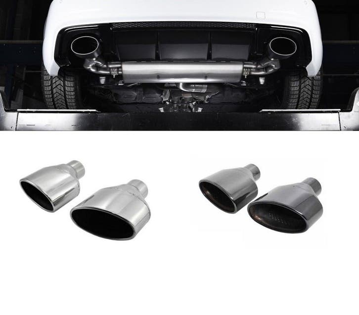 RS Look Uitlaat Tips 152mm x 95mm voor Audi, Auto diversen, Tuning en Styling, Ophalen of Verzenden