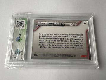 2020 Panini Max Verstappen - Graad 9 Graded card, Nieuw