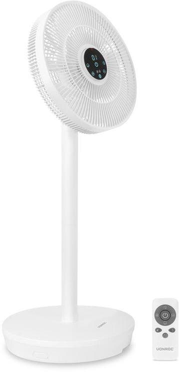 2dekans | VONROC BREEZE Draadloze Ventilator – Fluisterstil, Ophalen of Verzenden