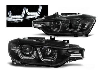 U-LED koplamp unit Black geschikt voor BMW F30 F31, Auto-onderdelen, Verzenden, Nieuw, BMW