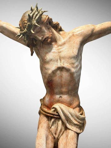 sculptuur, Corpus Christi - 70 cm - Lindehout - 1800