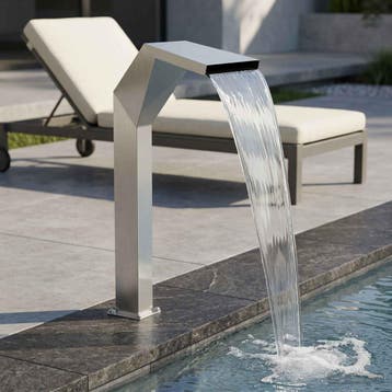 vidaXL Pool Waterval Roestvrij staal 50 x 30 x 90 cm, Verzenden, Nieuw