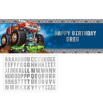 Monster Truck Banner Personaliseerbaar 1,5m, Hobby & Loisirs créatifs, Verzenden