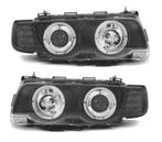 Phares Pour Bmw Série 7 E38 98-01 Angel Eyes Fond Noir, Verzenden