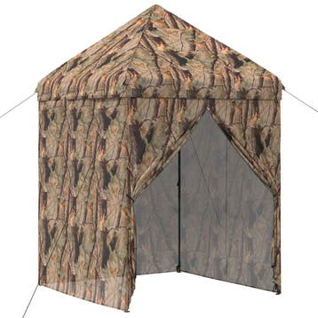 vidaXL Pop-up Gazebo met 4 Zijwanden 3 x 3 m Bos Camouflage, Tuin en Terras, Verzenden, Nieuw