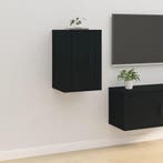 vidaXL Tv-wandmeubel 40x34,5x60 cm zwart, Huis en Inrichting, Kasten |Televisiemeubels, Verzenden, Nieuw