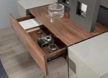 Angel Cerdà - Wandtafel - Console met glazen poten - Hout,