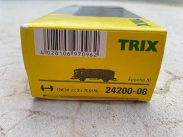 Trix H0 - Ensemble de wagons de marchandises pour trains