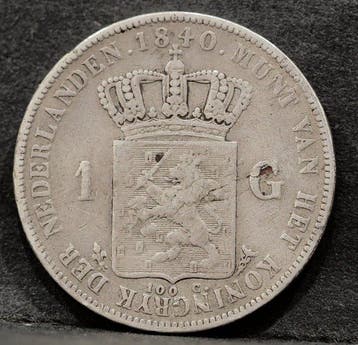 Nederland. Willem I. 1 Gulden 1840 (Zonder minimumprijs)