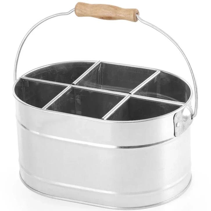 Tafelcaddy | Gegalvaniseerd Staal | 6 Vakken |, Articles professionnels, Horeca | Équipement de cuisine, Envoi
