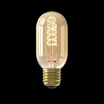 Filament LED Lamp Buis Curl Gold 110 mm Ø45 mm E27 3.8W, Verzenden, Nieuw