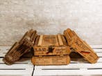 Vintage Industrial Crate - Caisse (4) - Bois, Acier -, Antiquités & Art