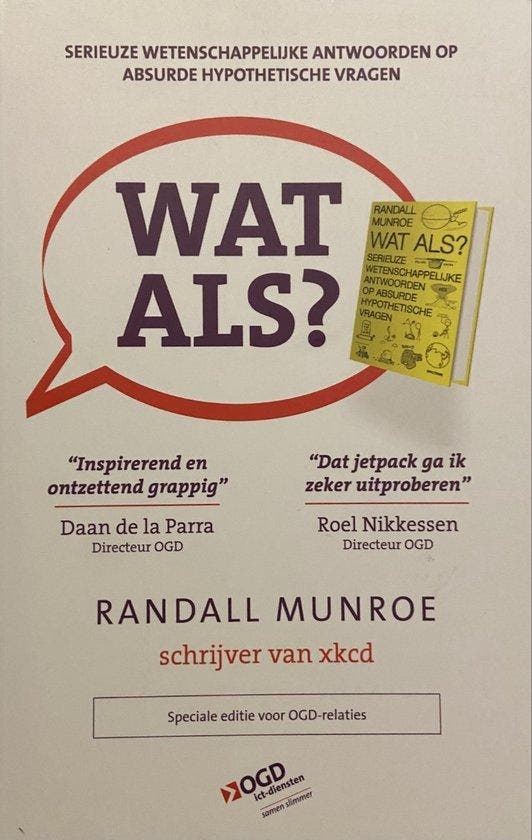 WAT ALS? 9789000345663 Randall Munroe, Boeken, Overige Boeken, Zo goed als nieuw, Verzenden