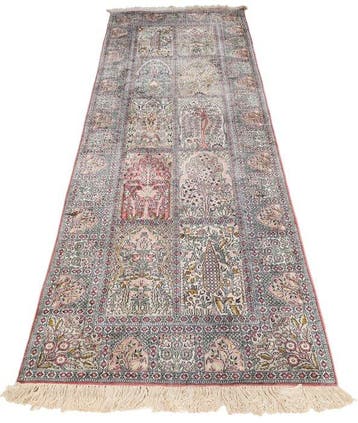 Soie du Cachemire très fine - Tapis - 275 cm - 90 cm