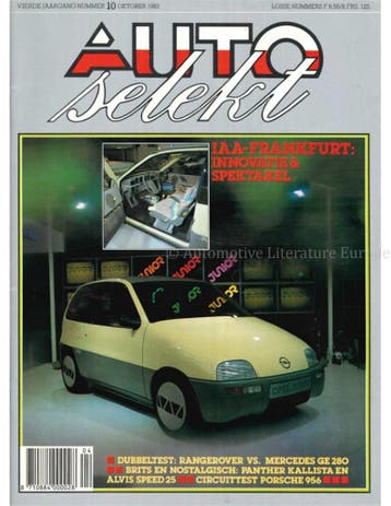 1983 AUTOSELEKT MAGAZINE 10 NEDERLANDS, Nieuw