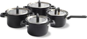 BK Flow Cool Black Pannenset 4-delig 16/18/20cm Zwart — Zeer, Verzenden, Nieuw