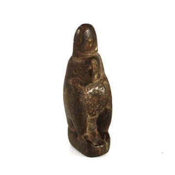 Oude Egypte, Nieuwe rijk Speksteen groot amulet van Thot als