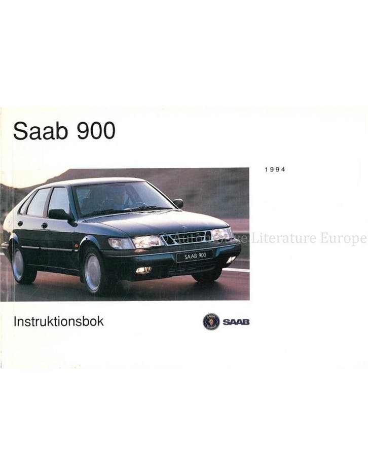 1994 SAAB 900 INSTRUCTIEBOEKJE ZWEEDS, Autos : Divers, Modes d'emploi & Notices d'utilisation