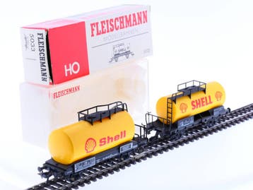 Schaal H0 Fleischmann 1475SH 5033 DB Ketelwagens Shell #2281, Ophalen of Verzenden, Overige typen