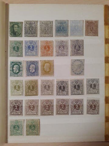 België 1863/1912 - Voorraadboekje, Gestempeld