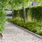 vidaXL Gazonrand 50 pcs 103 x 15 cm Staal Zilverkleurig, Verzenden