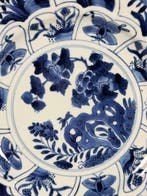 Bord - Porselein - Blauw/witte sanduo-plaat