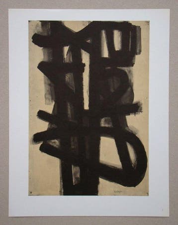 Pierre Soulages (1919-2022) - Peinture sur papier II.