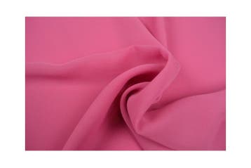 15 meter chiffon stof - Roze - 100% polyester, Verzenden, 120 cm of meer, Roze, Polyester