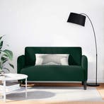 vidaXL Loveseat bank / zetel 109 cm fluweel donkergroen, Huis en Inrichting, Zetels | Zetels, Verzenden, Nieuw