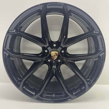 Porsche Macan II ORIGINELE 21 GT-Design Uni zwart met banden, Ophalen, Banden en Velgen