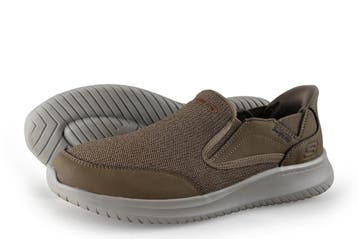 Skechers Instappers in maat 43 Bruin, Bruin, Verzenden, Overige typen, Zo goed als nieuw
