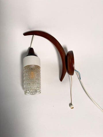 Lampe - Teck - Applique murale scandinave