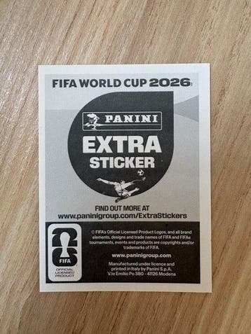 Panini - 1 Card - Excellent (EX)