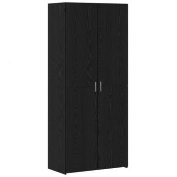 vidaXL Highboard Zwart Eiken 80 x 42 x 185 cm, Verzenden, Nieuw