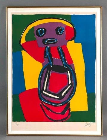 Karel Appel (1921-2006) - Personnages: one print, Antiek en Kunst