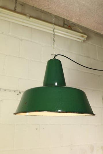 KWE - Plafondlamp - Obg 3 Vintage Industriële Emaille