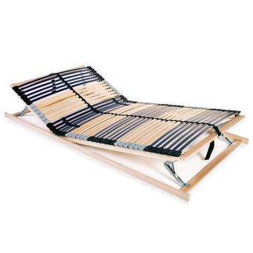 vidaXL Lattenbodem met 42 latten 7 zones 140x200 cm, Verzenden