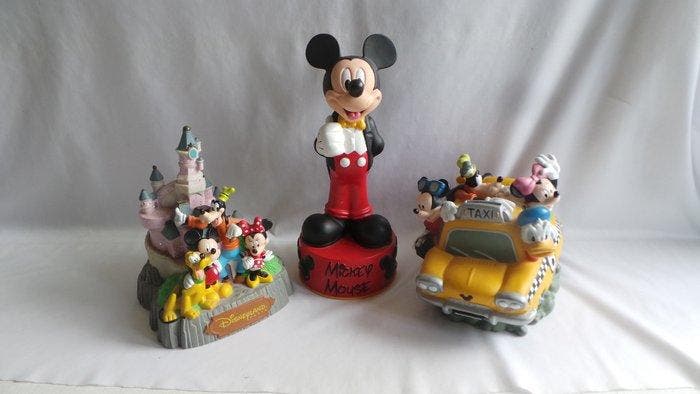 Mickey Mouse - 3 Spaarpotten - Mickey et Compagnie -, Collections, Disney
