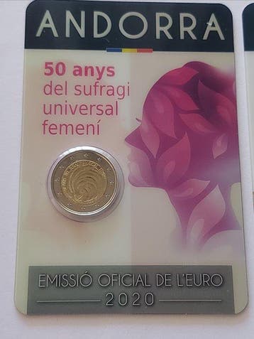 Andorre. 2 Euro 2020 Universal Female Suffrage +