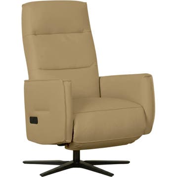 Leren handmatige relaxfauteuil Pride - Toledo Kalahari, Huis en Inrichting, Nieuw, Ophalen of Verzenden, Modern, 50 tot 75 cm